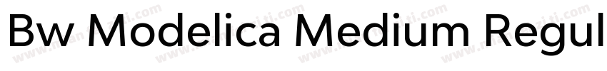 Bw Modelica Medium Regular字体转换